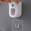 Wall Mounted Toothpaste Dispenser Adhesive Toothpaste Holder No Drilling Automatic Toothpaste Squeezer for Kids And Adults Bathroom