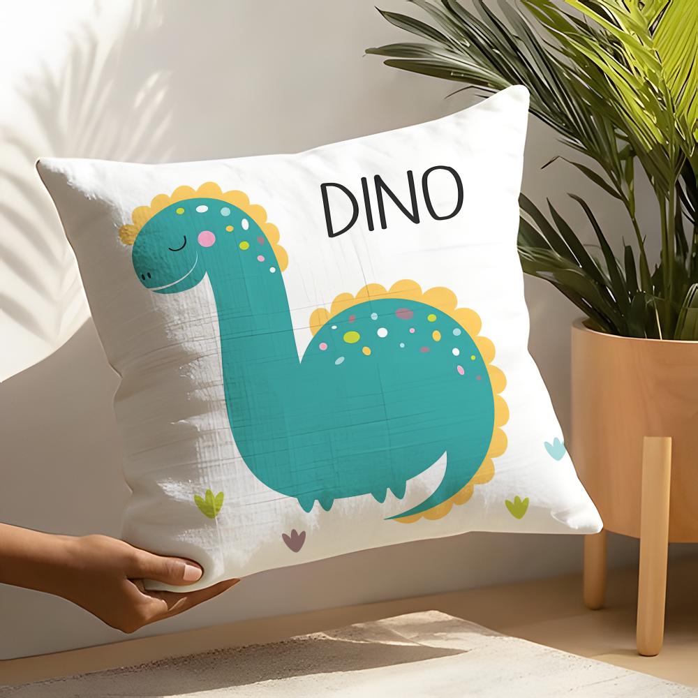 Cute Jurassic Dinosaur Pillow Case Home Living Room Decoration Linen Pillow Cases Cushion Cover