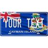 Benutzerdefiniertes Cayman Islands Flaggen Metallschild Wasserdicht Personalisierte Blechtafel Heimdeko Ornament