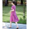 Princess Sleeve Ruched A-Line Midi Dress