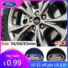 Samolepka na auto 4ks 56/60/65mm Samolepky na středové krytky kol auta Odznak Pro Ford Fiesta Mondeo Explorer Focus Mondeo Escape Kuga M