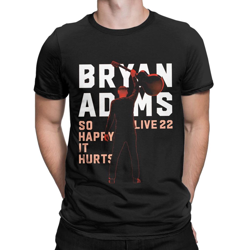 Novelty New Popular Bryan Adams  T-Shirt Men Round Collar Cotton T Shirt  Short Sleeve Tees Summer Clothing