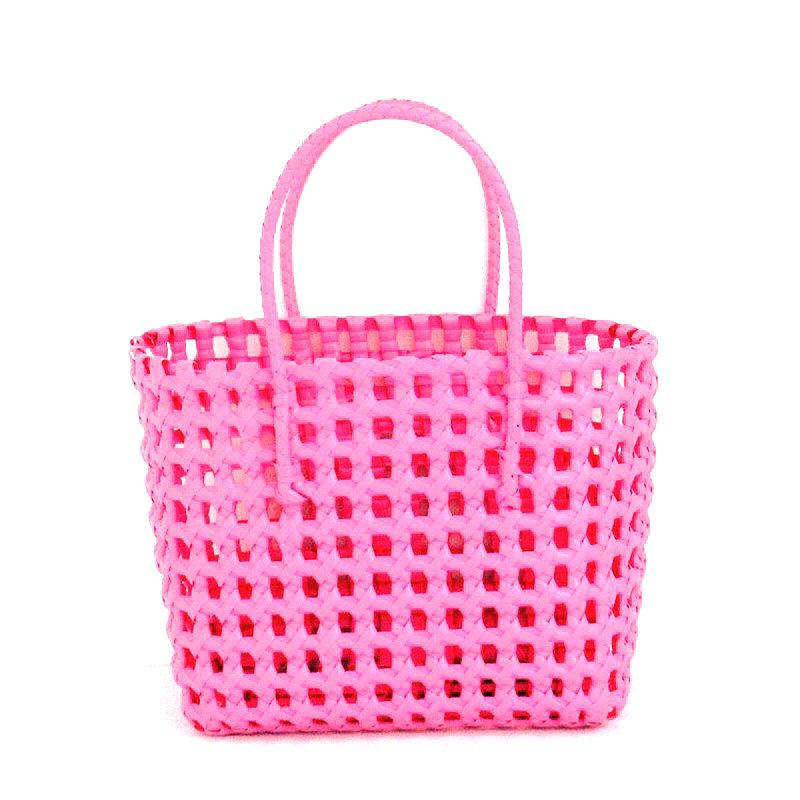 New Holiday Woven Beach Photo Bag - Handheld Hollowed-out Vegetable Basket Handbag