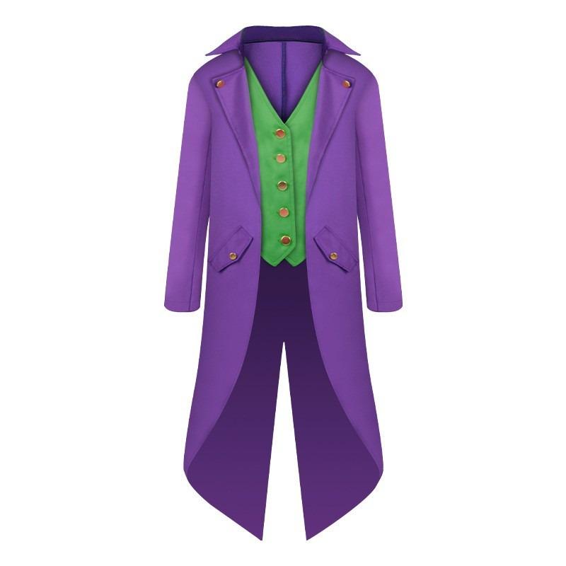 New men's clothing, medieval retro clothing men's medium and long punk retro tuxedo men's