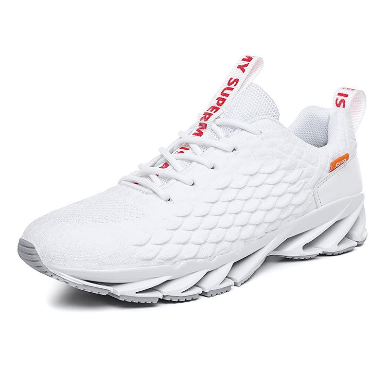 Blade 2023 Men's White Summer Sneakers - Casual Plus Size Comfort Travel Shoes