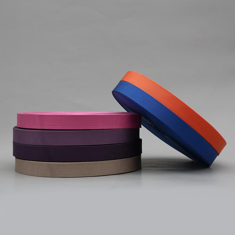 Umweltfreundliches Imitations-Nylon-Farbband Dichtes Muster, Fischgrätenmuster, Grubenmuster, Gürtel, Gepäckgurt, Heiß verkauft