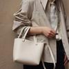 De * Rij Leer Kleine Tote Tas Grote Capaciteit Pendeltas Lychee Patroon Handtas Eén Schouder Crossbody Onderarm Tas