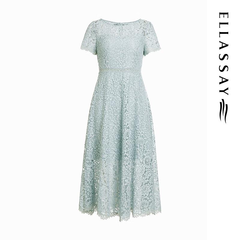 ELLASSAY EWE351Y05400 Floral Lace Midi Dress