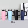 Isolierte Tumbler Stroh Edelstahl Kaffee Tasse Auto Vakuum Flaschen Tragbare Wasser Flasche 20 30 40 unzen Tumbler Mit