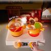 Kid's Interactive Mini Kitchen Set with Sound, Light, and Color-Changing BBQ and Seafood Grill Toys