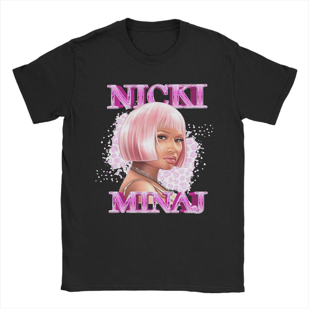 Nicki Minaj Queen of Rap T Shirts Rapper Singer Music Pure Cotton Clothes Funny Short Sleeve Round Neck Tees Printed TShirt