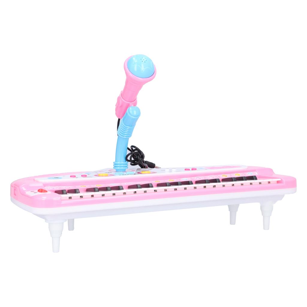 Children Music Instrument Toy with Microphone Battery Powered 37 Keys Electric Music Toy