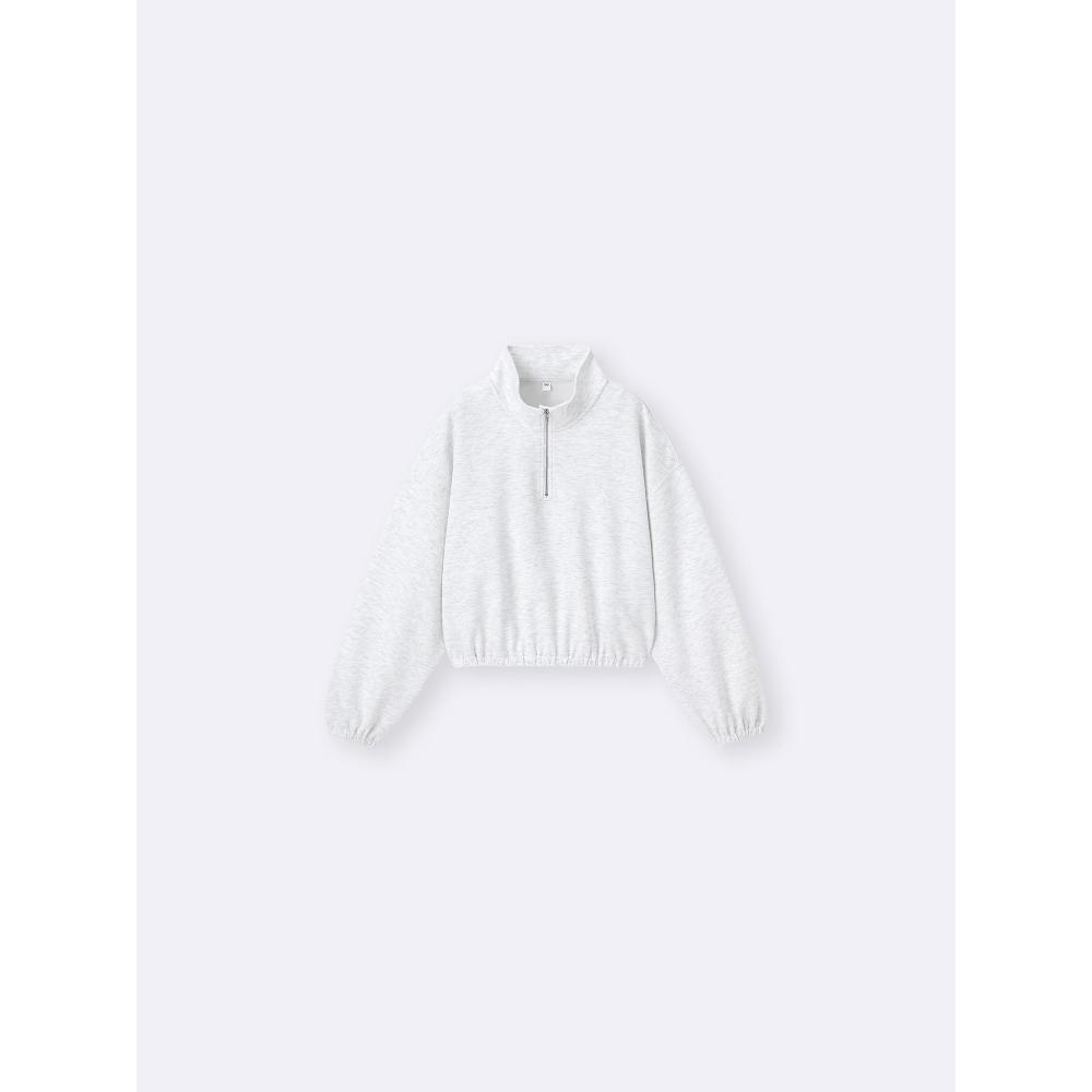 Gu By Uniqlo Girls Puff Sweat Half Zip Pullover Jr