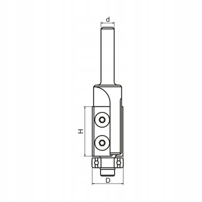 Globe Milling Cutter for Indexable Inserts Z2 D19 I30 S8