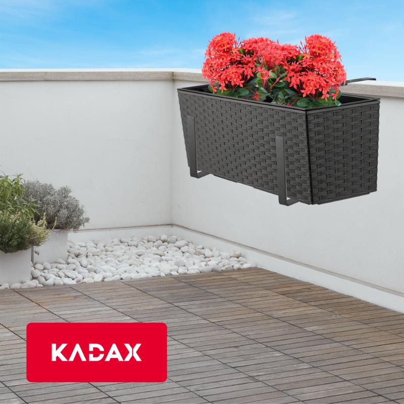 KADAX Flowerpot Balcony Box Handles 19x56cm