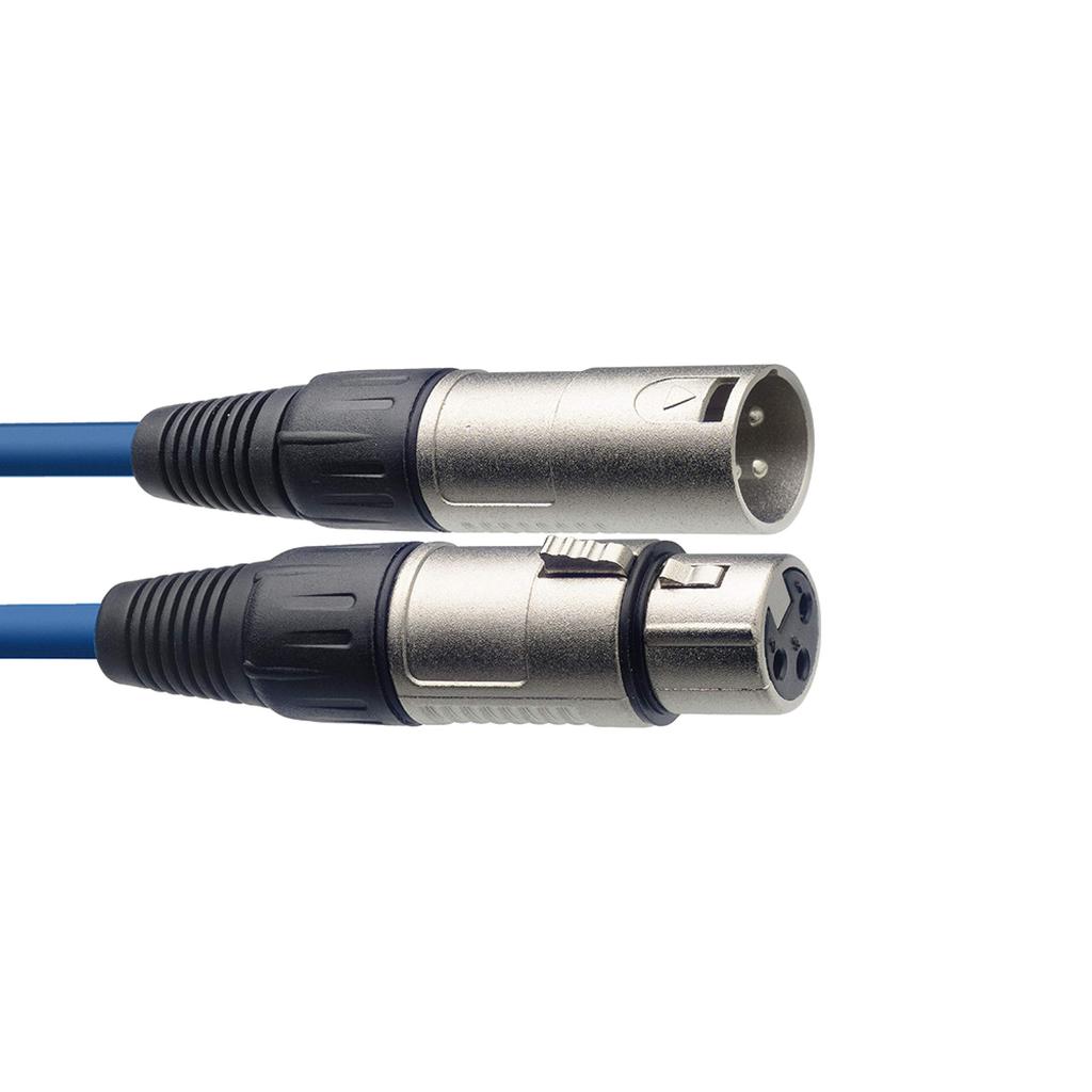 Stagg SMC10 CBL 10m XLR to XLR Microphone Cable - Blue