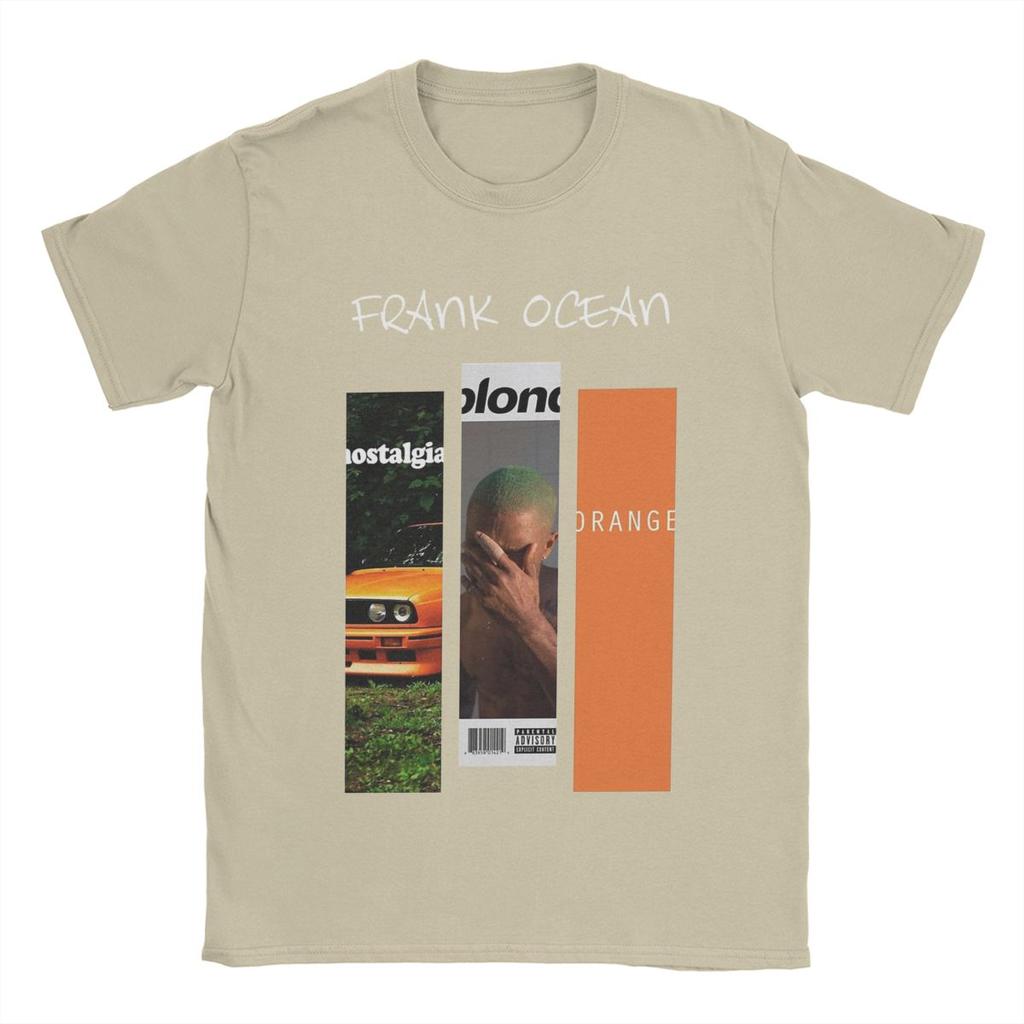 Franks Oceans Albums T-shirt voor Heren Nieuwigheid 100% Katoen T-shirts O-hals Korte Mouw T-shirts Plus Size Kleding