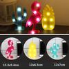Night Light 3D Pineapple Shape Christmas Decor Cactus Flamingo Cartoon Light for Home