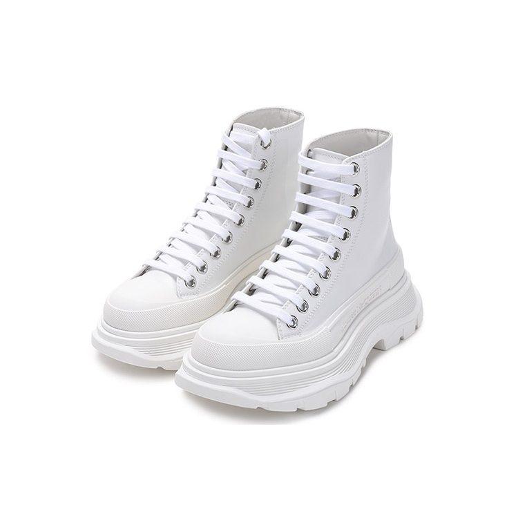 Alexander Mcqueen Tread Slick Fashion Platform Shoes Women's White 633900WHZ629071
