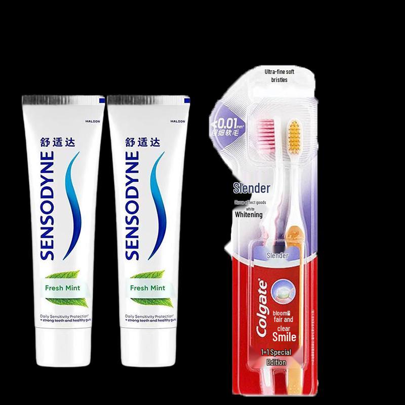 Sensodyne Fresh Mint & Whitening Toothpaste Combo Pack