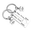 Our First Home Stainless Steel Titanium Steel Keychain Pendant Housewarming New Home Gift Pendant Stainless Steel Keychain for Backpack Bag Pendant