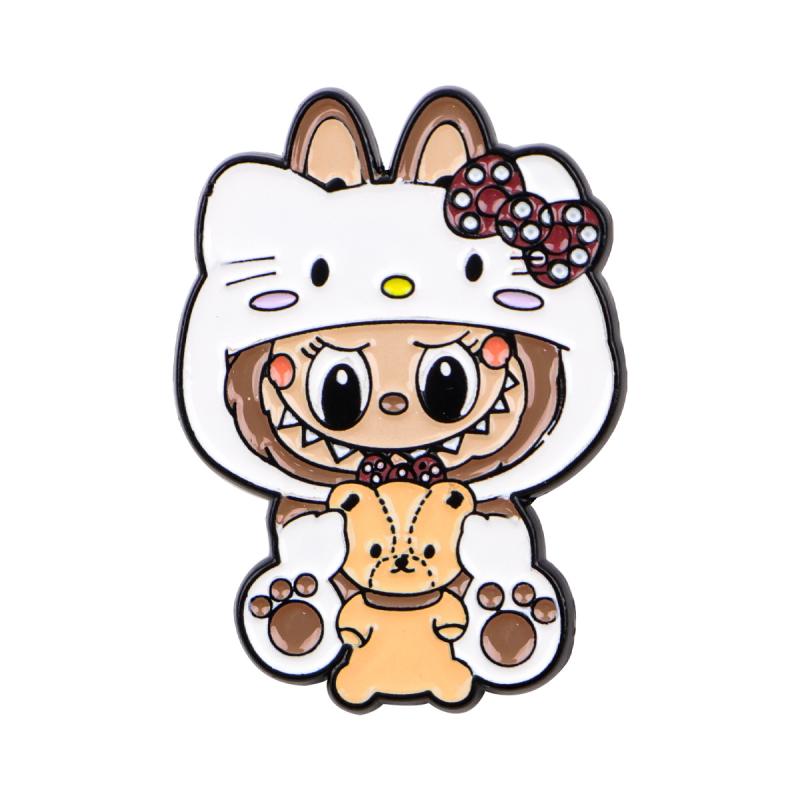 

Милые эмалевые значки Любубу, мультяшный значок на лацкан, брошь, аксессуары для костюма, подарки