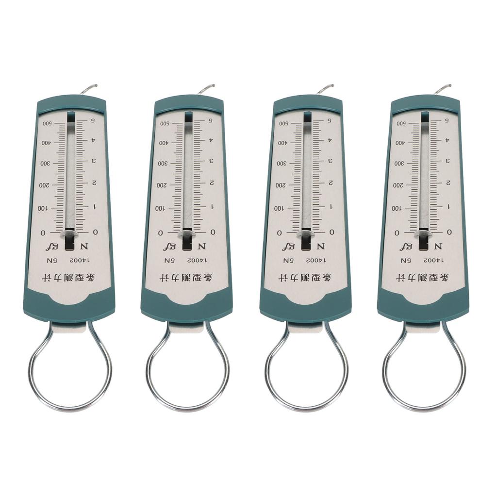 4pcs Spring Dynamometer 5N Accurate Portable Bar Force Meter for Physics Mechanical Experiment