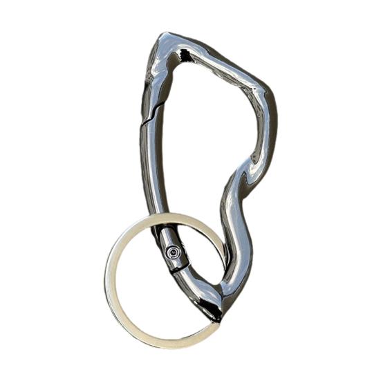 Keychain Hook Durable Spring Movement Handmade Knotted Pendant Handcrafted Rotating Rope Hook Keyring Accessory