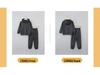 Kinder Einfarbig Langarm Kapuzenpullover und Hose Set - Herbst/Winter Freizeitkleidung