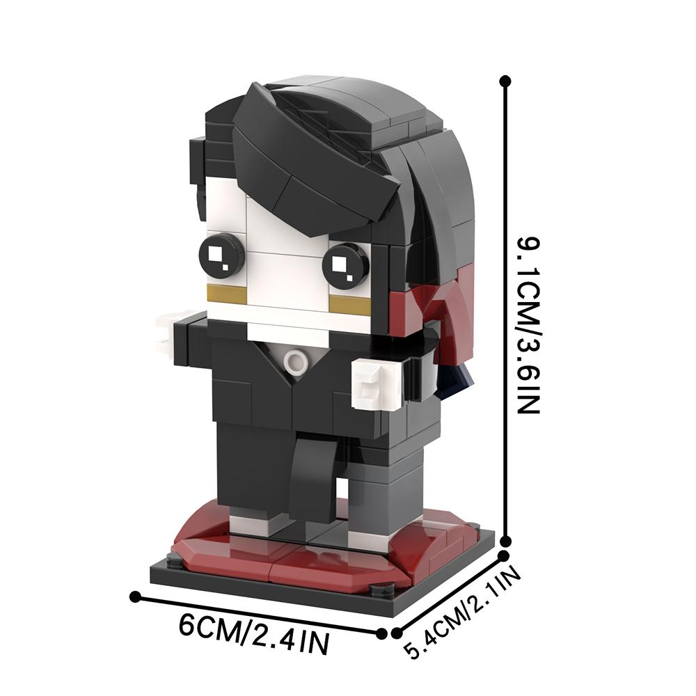 

MOOXI Anime MOC Bricks Set Cartoon Movie BrickHeadsed Model DIY Action Figures Scene Building Blocks Kids Toys For Children Gift