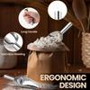 Stainless Steel Ice Scoop, Rice Flour Spoon, Food Scoop, Supermarket Thick Milk Tea Shop Special Ice Scoop