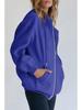 Teen Casual Zipper Hoodie with Turn-down Collar