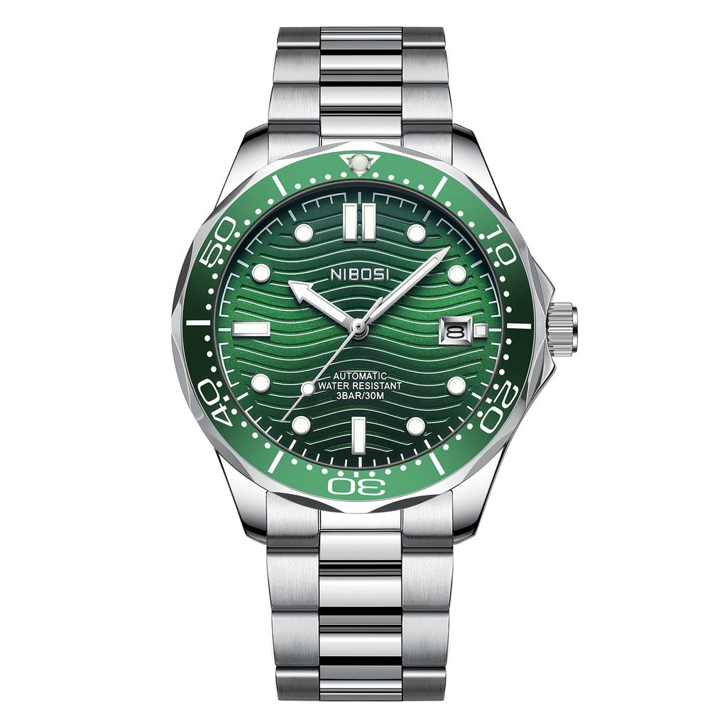 Fashion New Men'S Quartz Watch Rotatable Outer Ring Watch Steel Belt Quartz Watch Men'S
