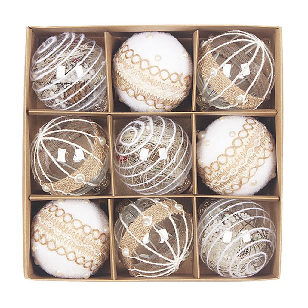 Christmas Ball Ornaments Set Multi Styles Not Easy To Deform Lightweight Ball Suitable for Holiday Wedding Party