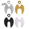 Dark Guardian Angel Wings Costume for Kids, Feathered Wing Dress Up Elastic Strap Cosplay Accessory Fancy Dress, Halloween Party, Performance