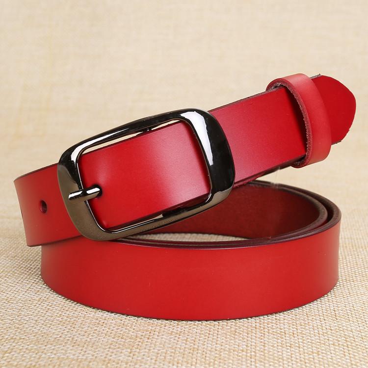 Leather Belt Womens Alloy Buckle Fashion Casual Wide Waist Strap Wear Daily