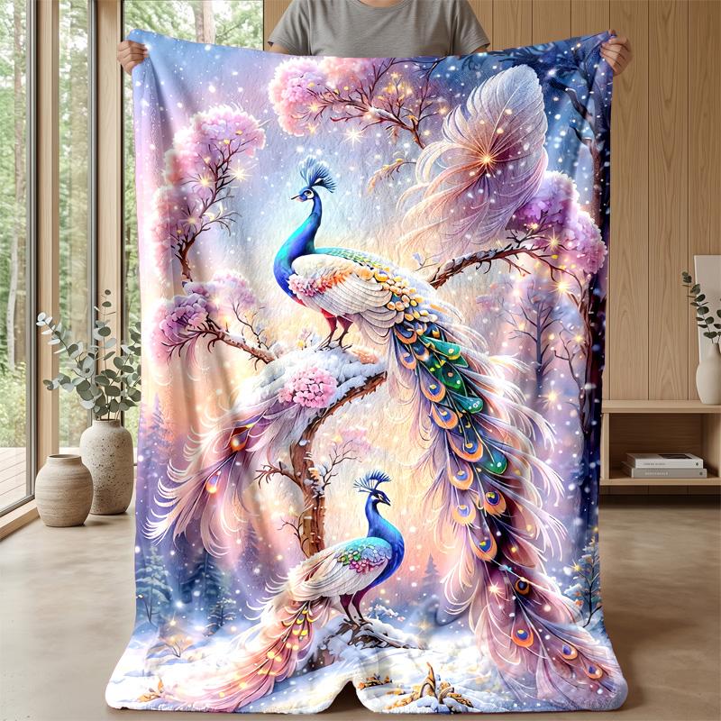 Fairy Mushroom Home Theme blanket Lightweight Warm Flannel Blanket Decorative Throw Blanket for Home Decoration