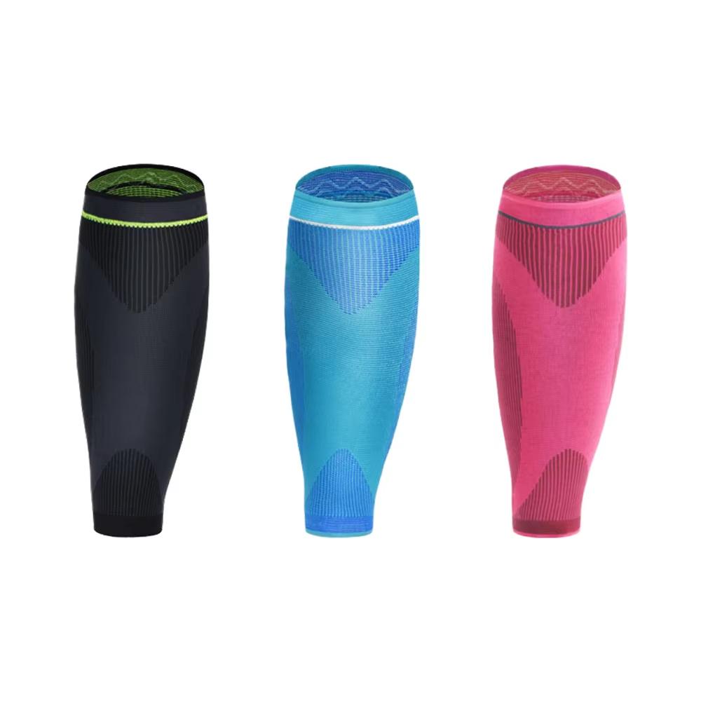 Custom Nylon Shin Guard Sports Socks Breathable Running Compression Leg Sleeve Soccer Shin Guard M чёрный