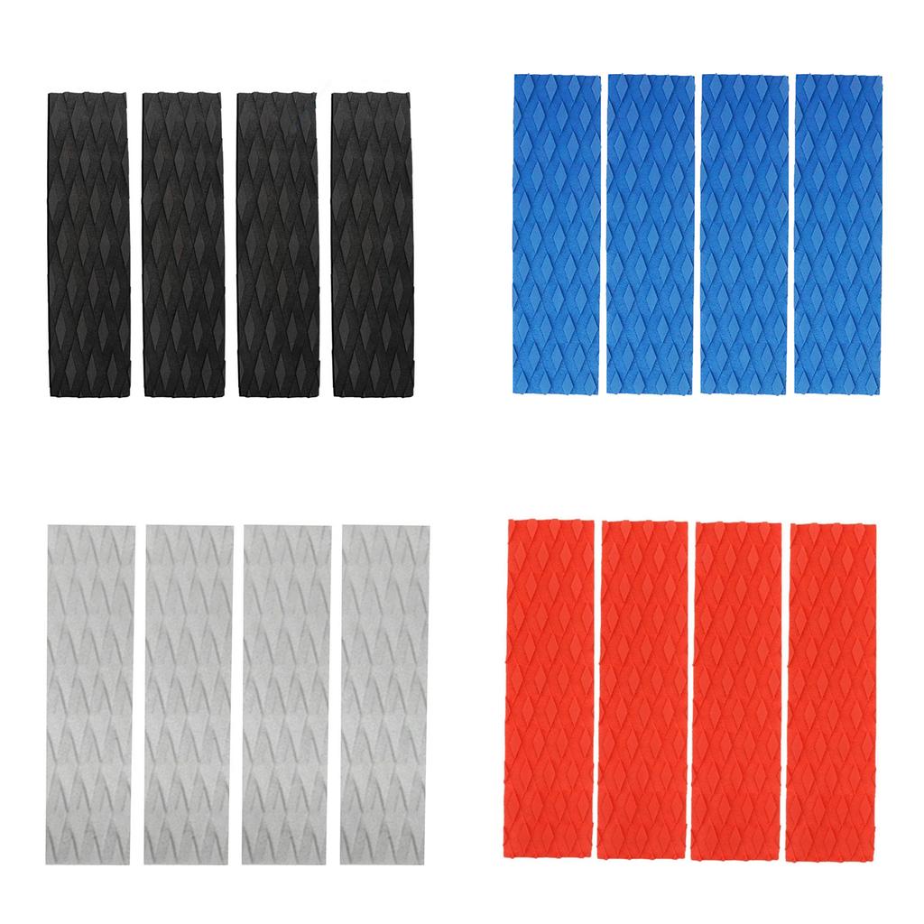 4 ks Trakční podložky na surfové prkno Podložka na palubu surfového prkna Přední trakční podložky Protiskluzová podložka na palubu Gripová podložka Náhradní surfové příslušenství