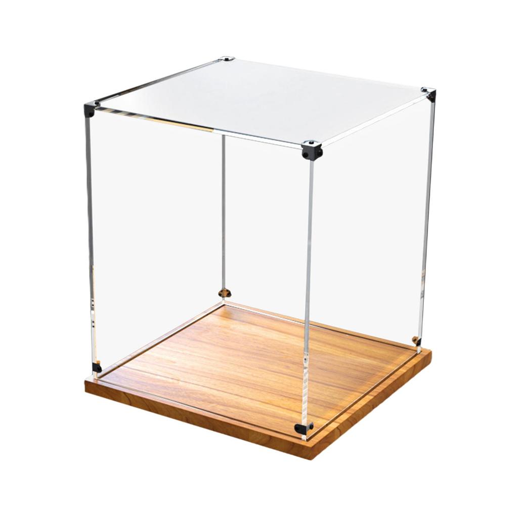 Acrylic Display Box Practical Multipurpose Stable Decorative Transparent Showcase for Bookshelf