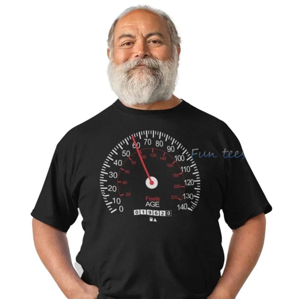 Mens 20th 40th 50th 60th Birthday T Shirt Car Speedometer (1962) Sixtieth Gift Idea Tee for Dad Boyfriend Husband Graphic Tees