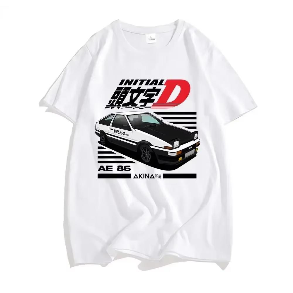 Initial D T Shirt Japanese Anime Graphic Funny Harajuku Unisexga T Shirt Fashion Casual Short Sleeve T Shirt Unisex Clothes