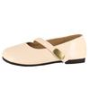 French retro Mary Jane shoes women's 2025 spring new flat-soled single shoes soft-soled evening wear round-headed grandma shoes