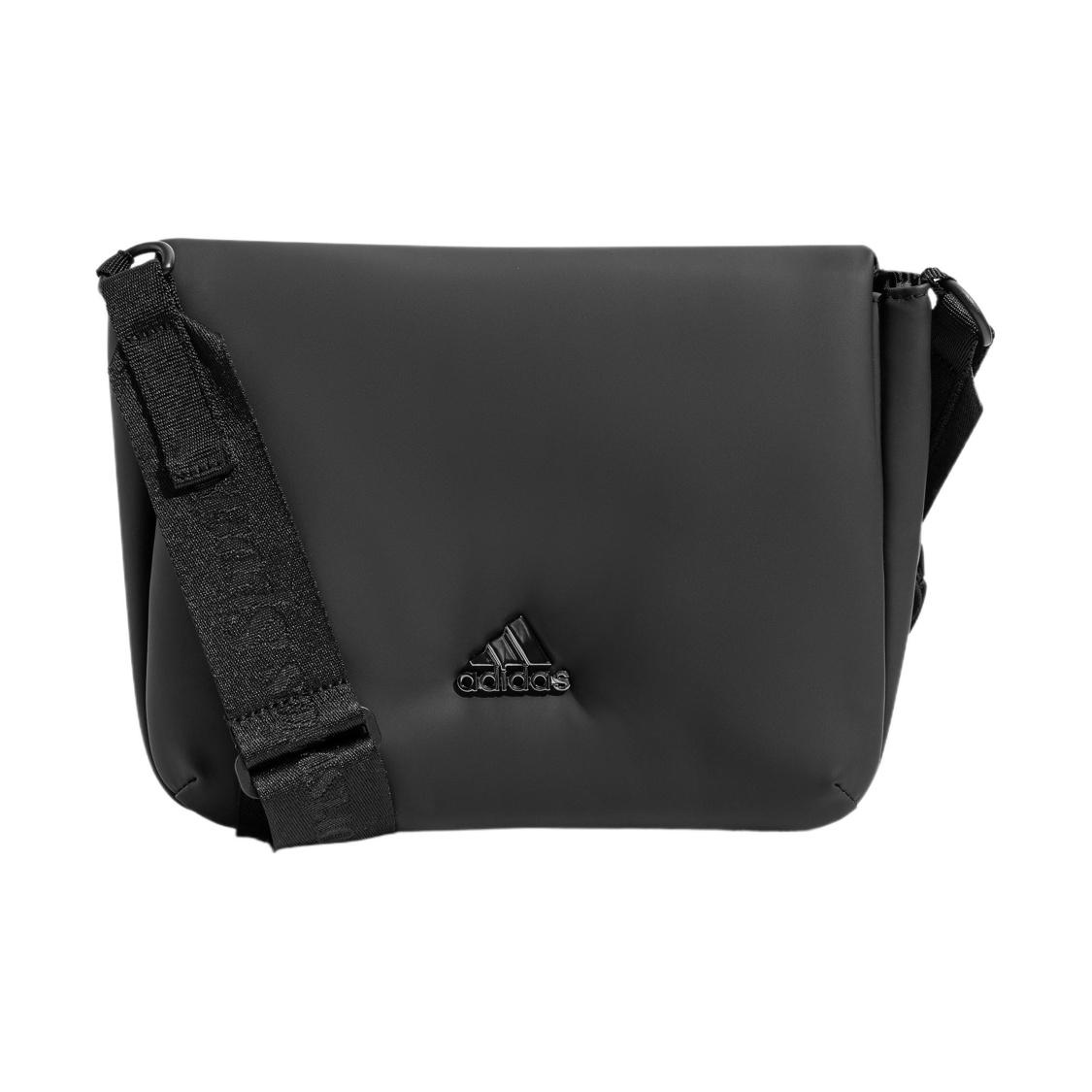 Adidas Polyurethane Messenger Bag, Crossbody Bag, Shoulder Bag Unisex Black One Size