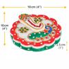 Marble Made Round Shape Roli Rice Kumkum Ganesh Chopra for Tilak Tika, Wedding Gifts, Raksha Bhandhan Gift