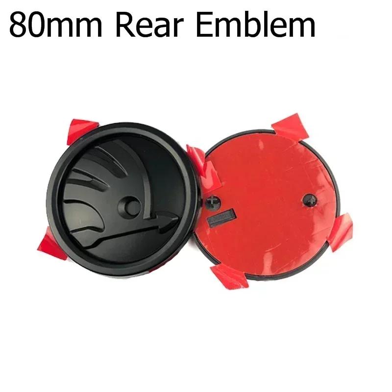 Skoda 2026 Hot 80/90mm 3D ABS Car Front Grille Trunk Logo Sticker for Skoda Octavia 2 3 A5 A7 Kodiaq Fabia Rapid 3 Karoq Superb