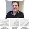 1Pc Funny Meme Man Face Pillow Cover, 2D Double-Sided Print Polyester Throw Pillow Case, Novelty Gag Gift, Sofa Couch Decor Pill