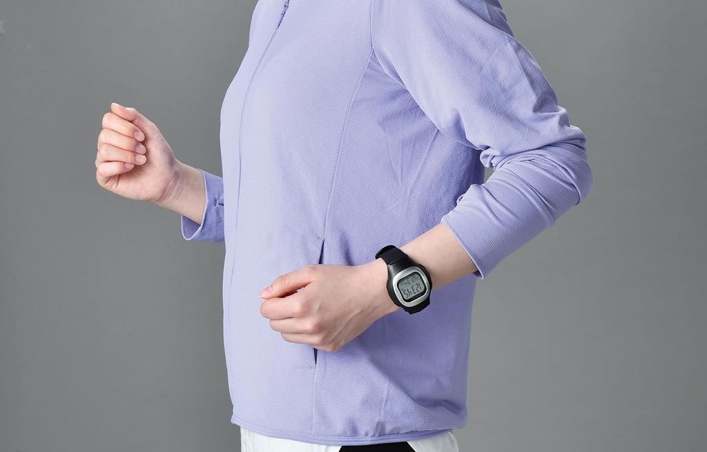 YAMASA Watch Pedometer Black (WATCH MANPO) [Wristwatch-Style Pedometer]