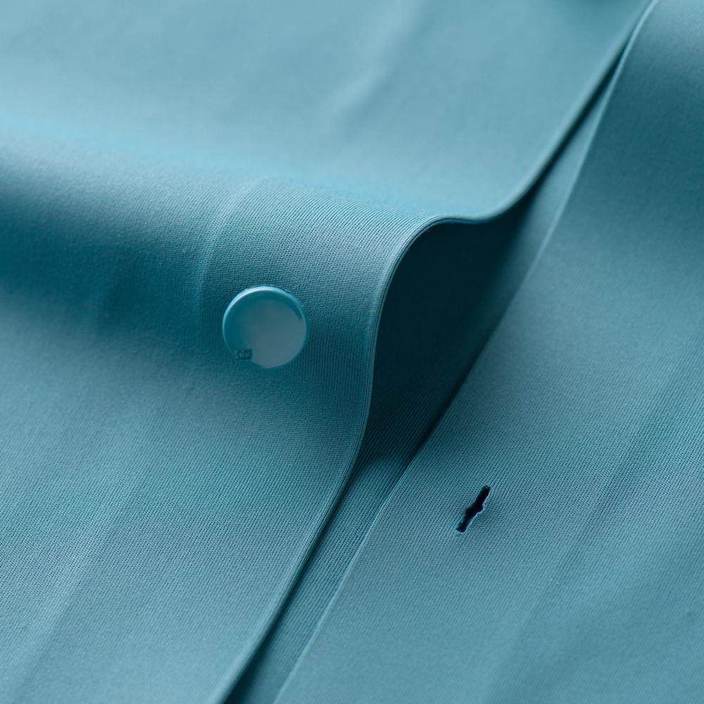 Men's Non-Iron Stretch Formal Long Sleeve Dress Shirt - Solid Color Pocketless Comfort, Classic Fit Quality Fabric for Business Office