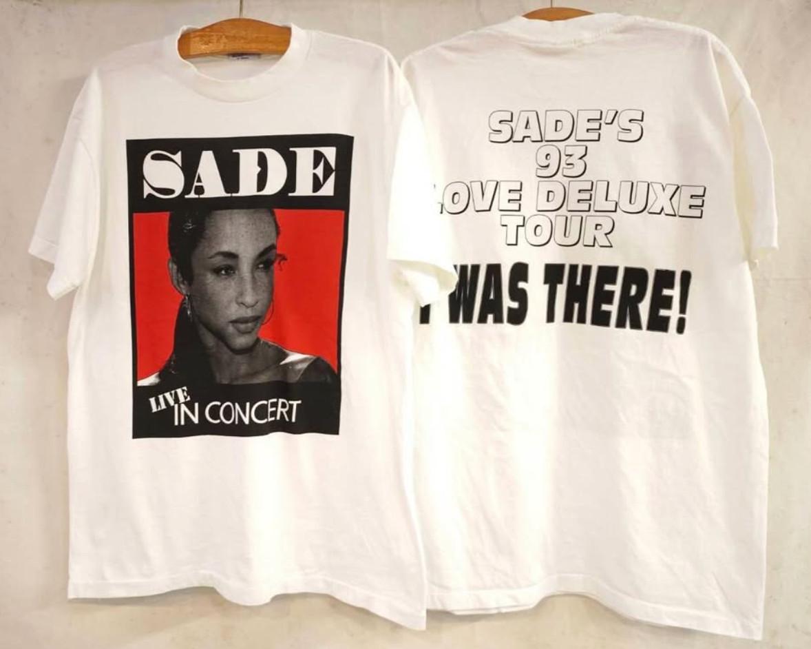 Винтажная футболка SADE 1993 Live In Concert Love Deluxe World 80s Tour XL РЕПРИНТ XXXL